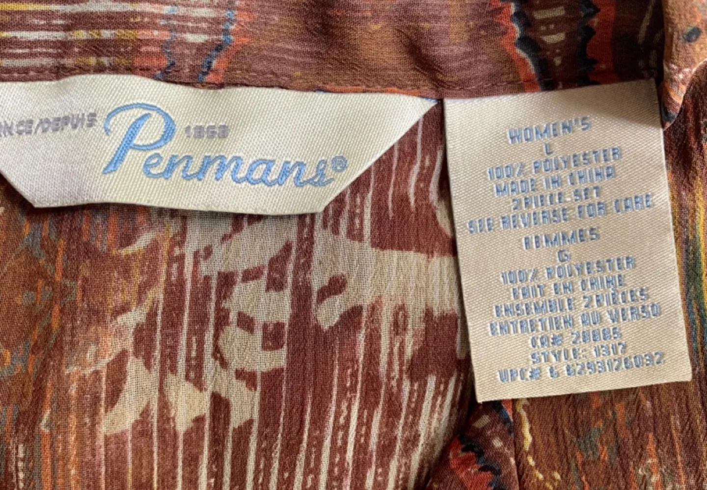 Pennant Women's Size L Brown & Beige Blouse image indicator(2)