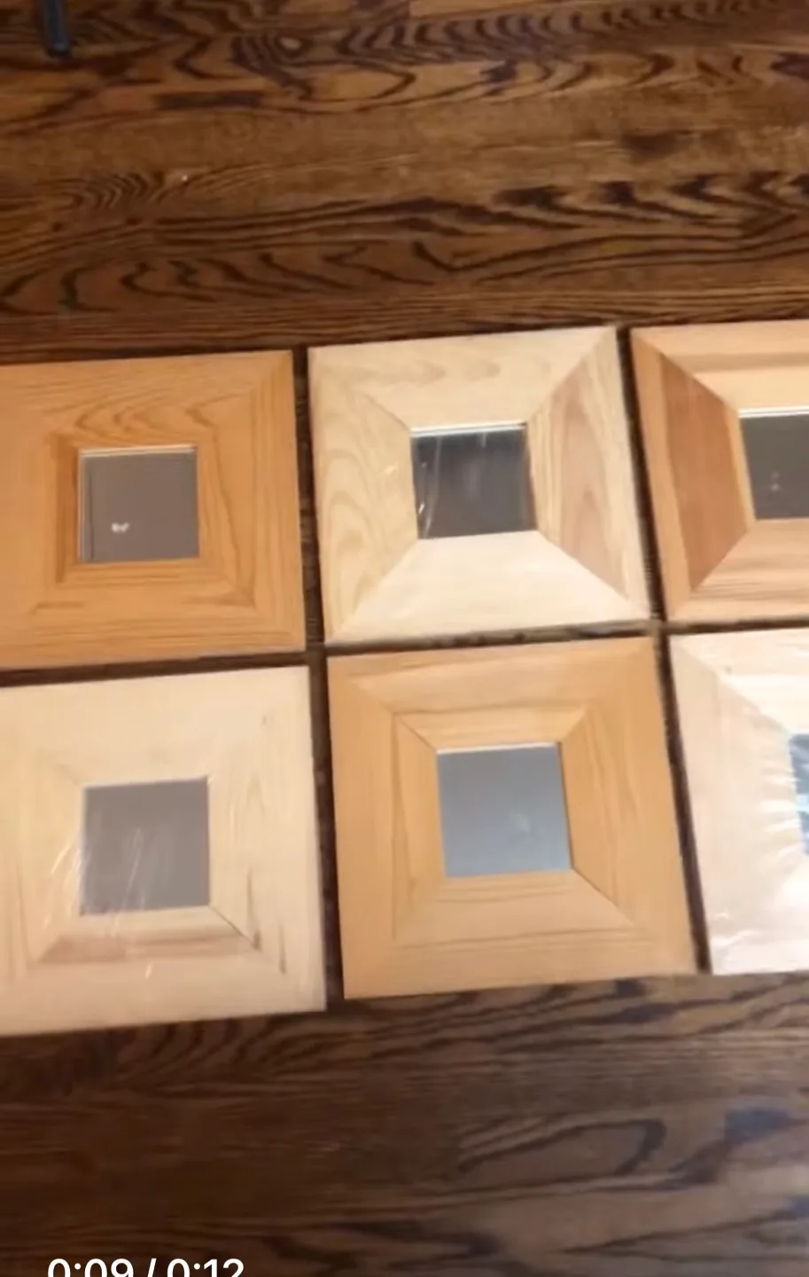 🏈 Six Ikea square mirror with Light Wood Frames 🏈 image indicator(2)