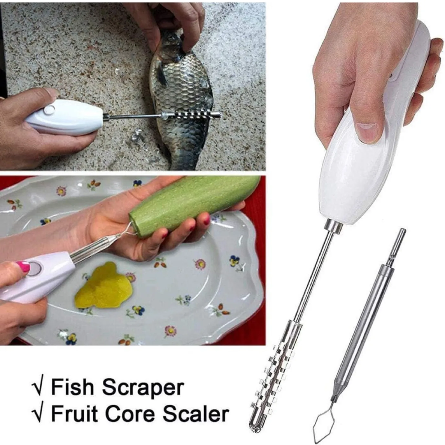 BRAND NEW Electric Fish Scaler and Fruit Corer image indicator(3)