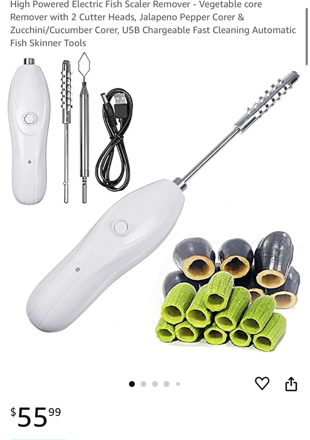 BRAND NEW Electric Fish Scaler and Fruit Corer image indicator(8)