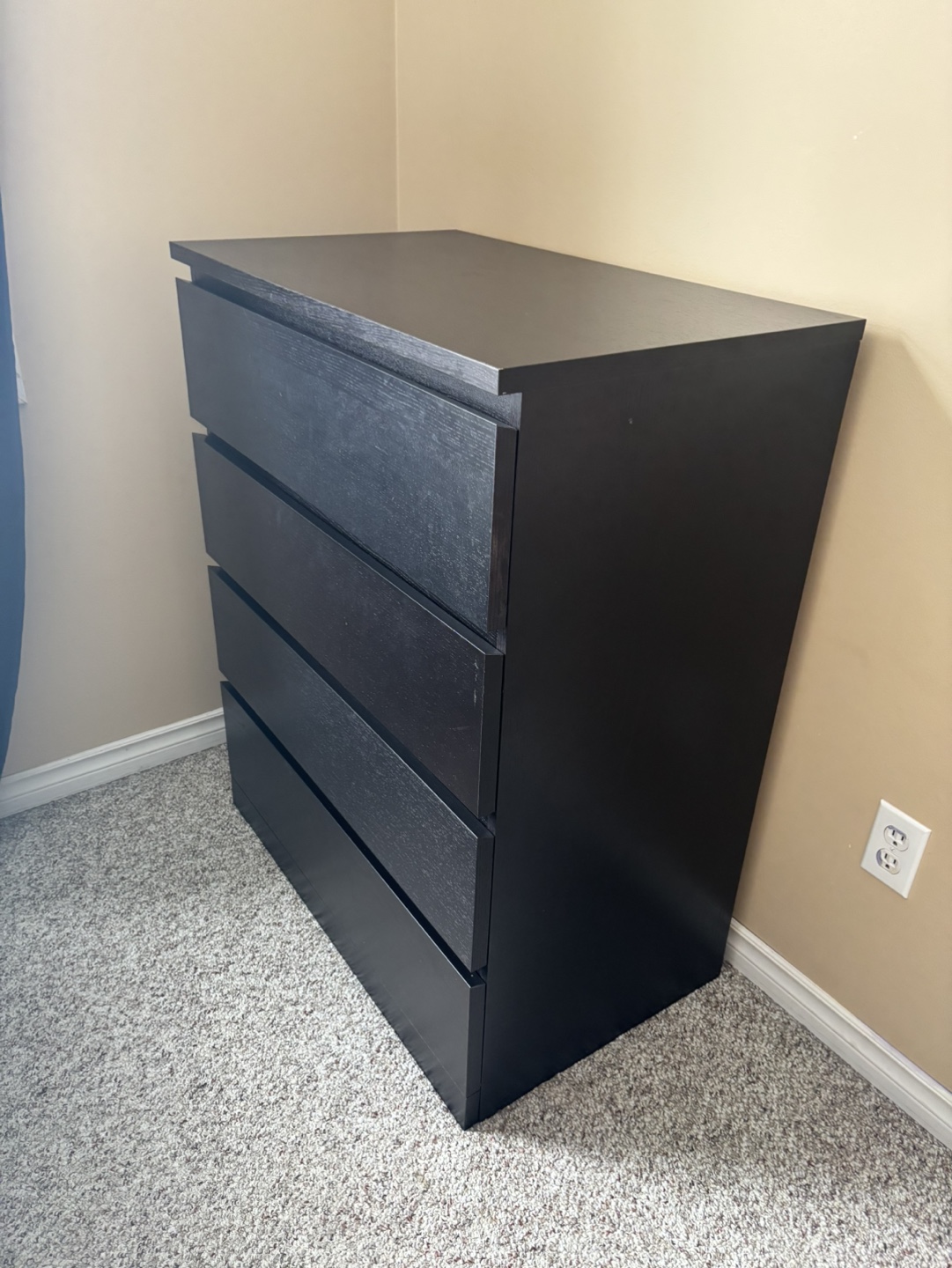 IKEA MALM 4-drawer dresser - Black-brown - photo 4