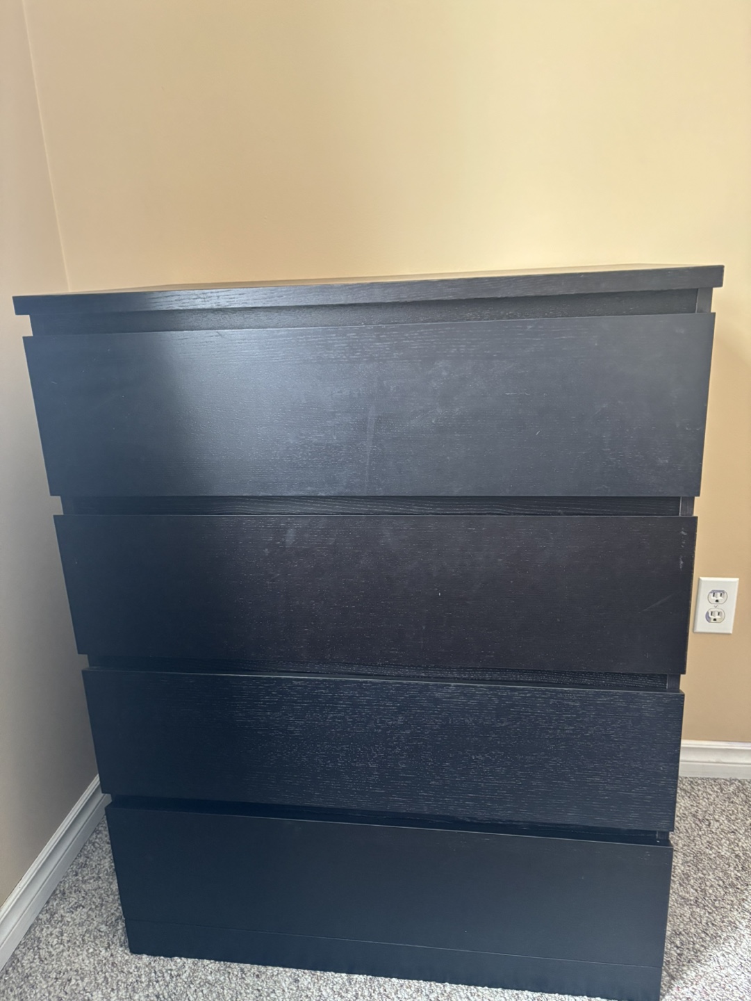 IKEA MALM 4-drawer dresser - Black-brown - photo 5
