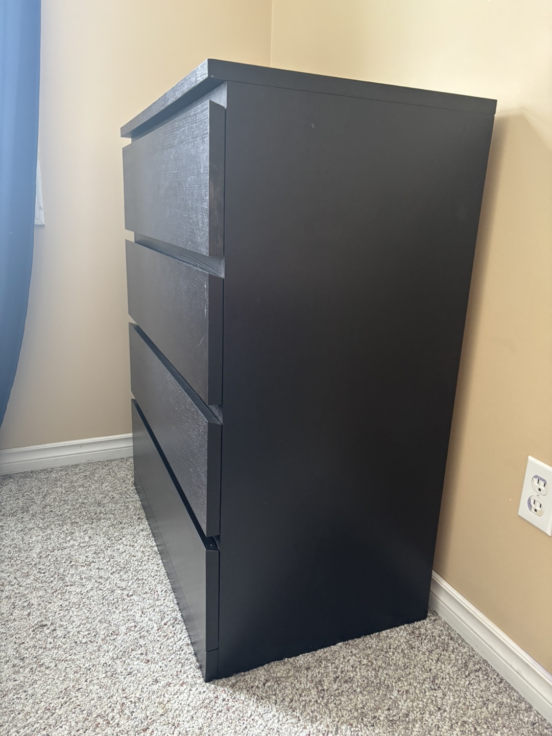 IKEA MALM 4-drawer dresser - Black-brown - photo 3