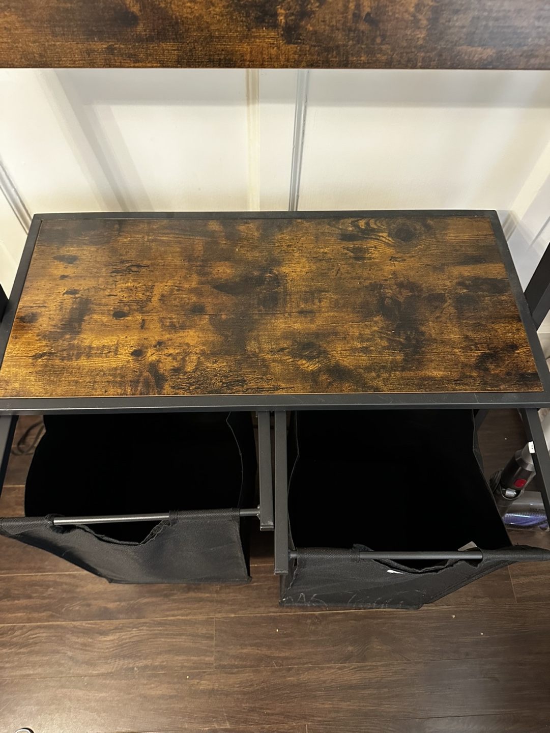 Ladder Shelf with Storage and Hooks - photo 2