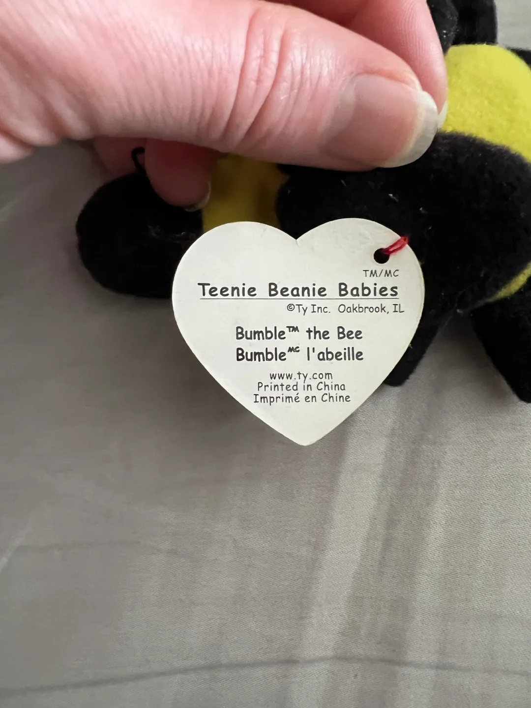 Ty Teenie Beanie Babies Bumble the Bee🏈 image indicator(3)