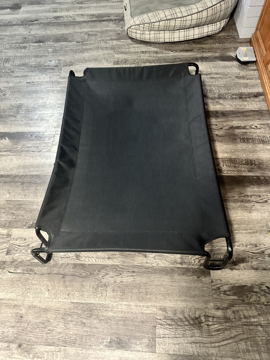 Black Pet Cot - Elevated Dog Bed