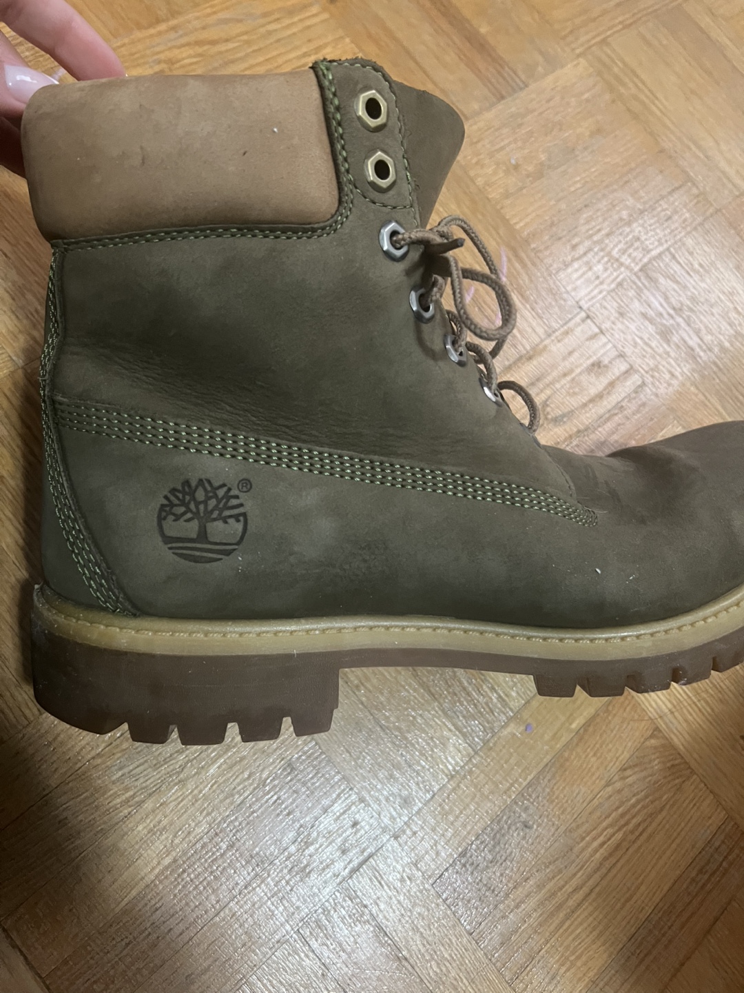 Timberland 6-inch Premium Boots - Olive Green - Men's Size 9M - photo 3
