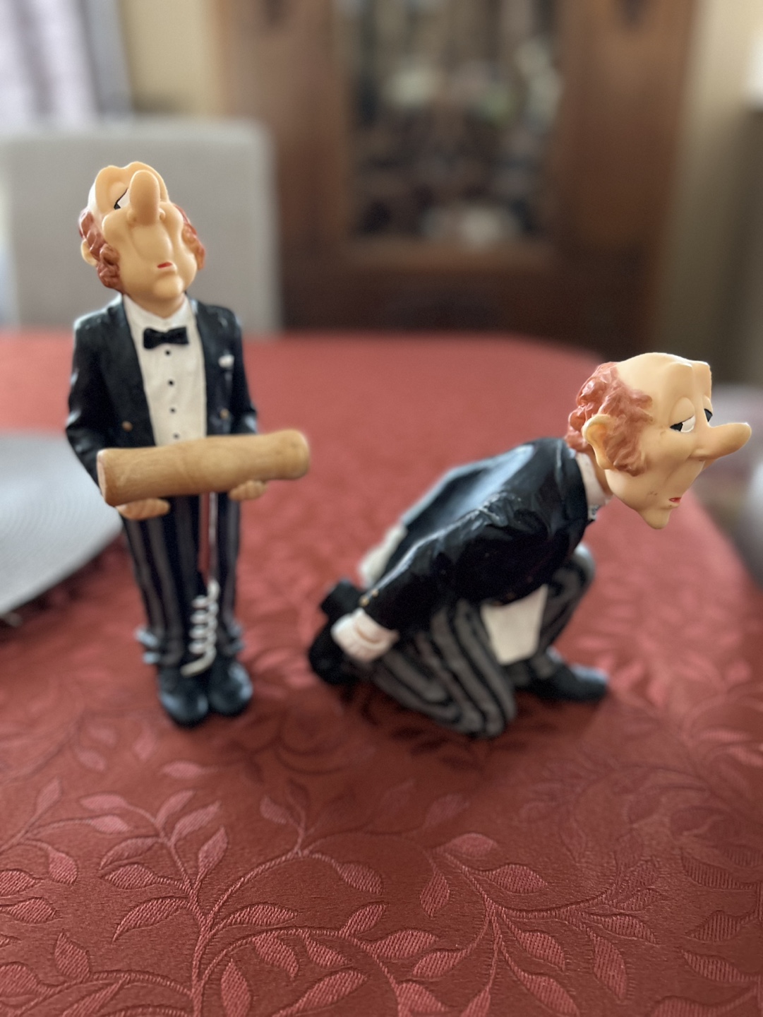 Set of Two Quirky Butlers - Wine Holder and Cork Screw Holder - photo 5