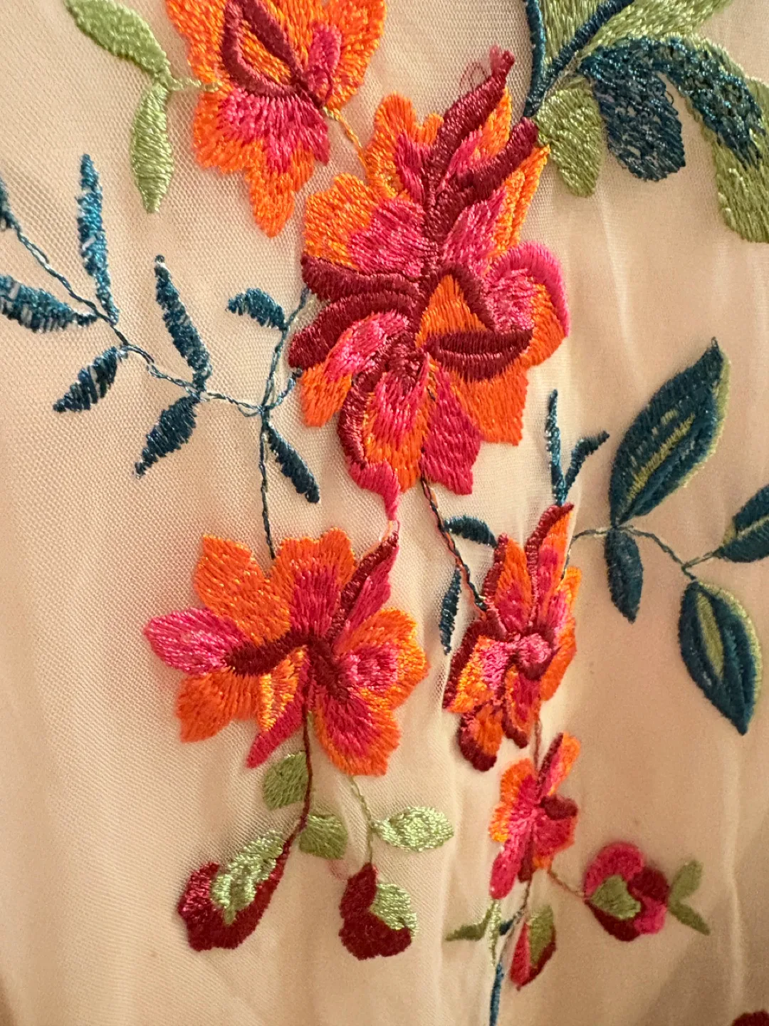 RW&CO. embroidered floral dress size 12 image indicator(4)