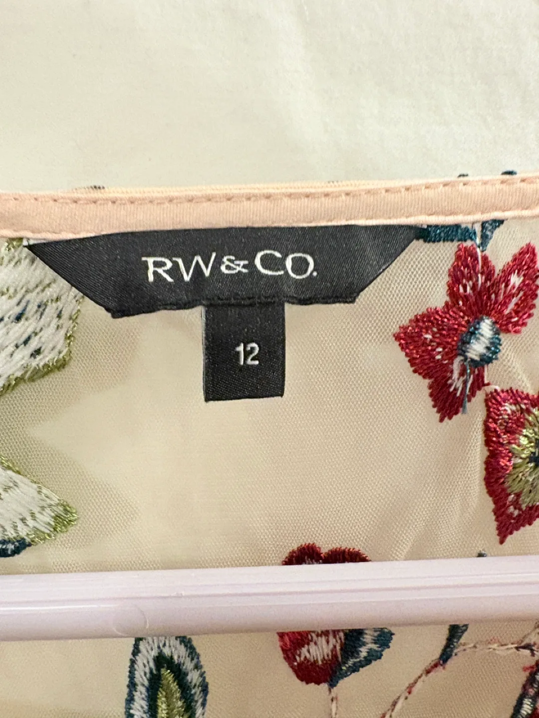 RW&CO. embroidered floral dress size 12 image indicator(2)