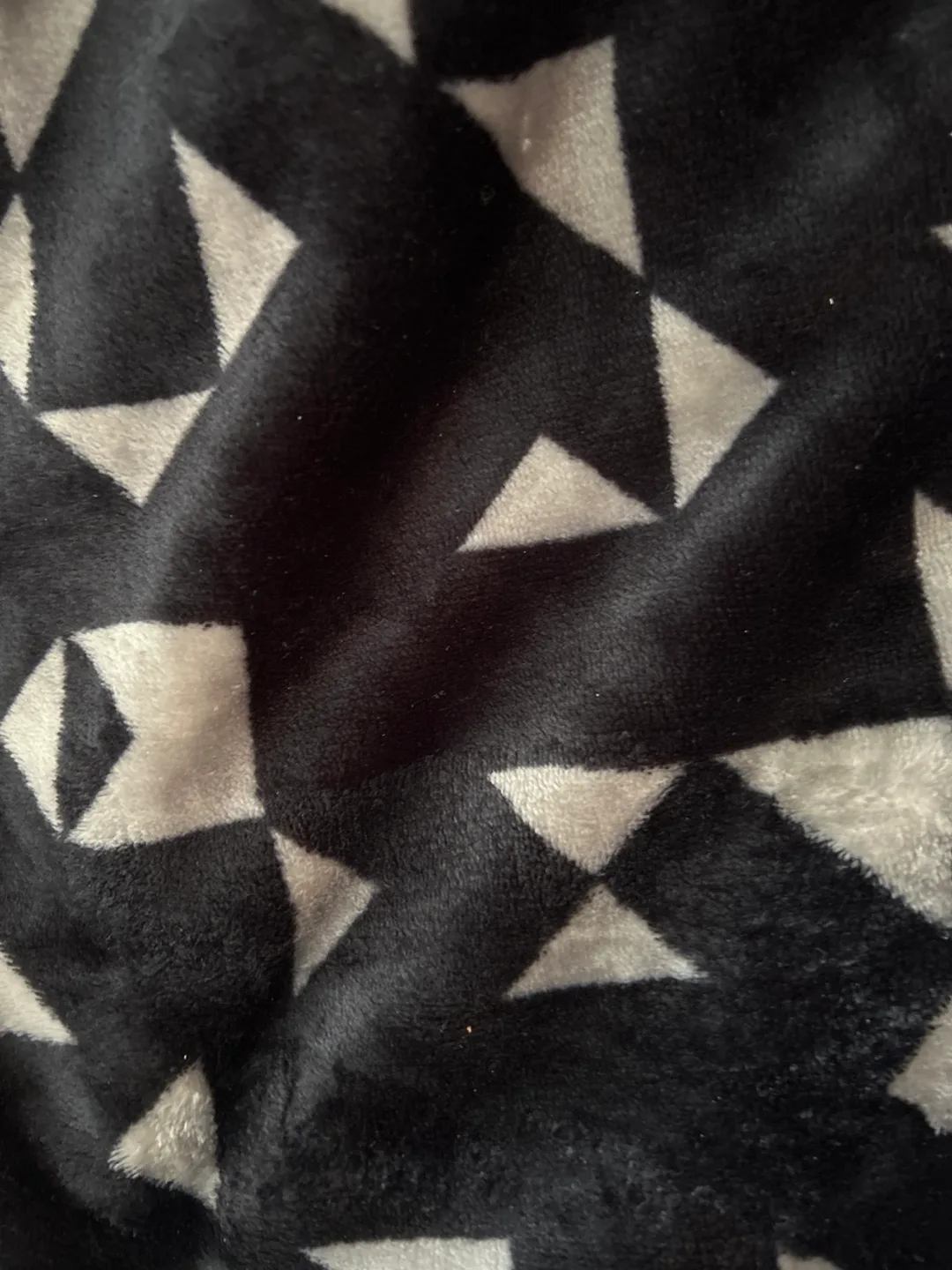 Three Cozy Blankets - Geometric, Leaf, and Solid Grey image indicator(4)