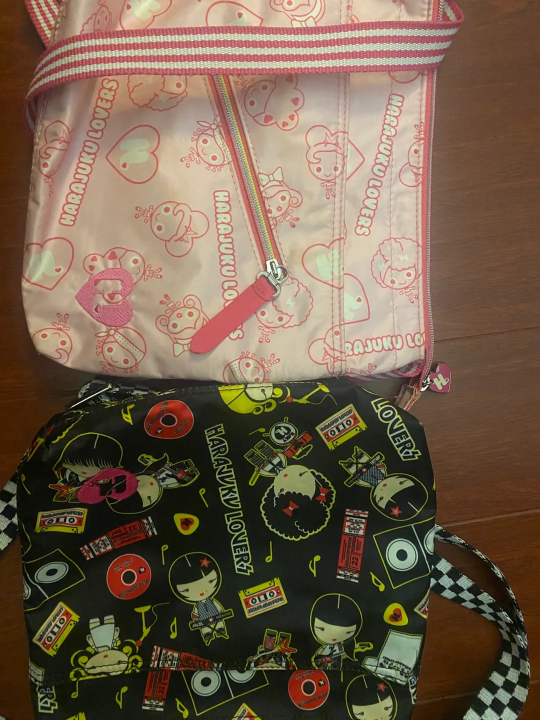 Harajuku Lovers Pink & Black Crossbody Bags (x2) image indicator(3)