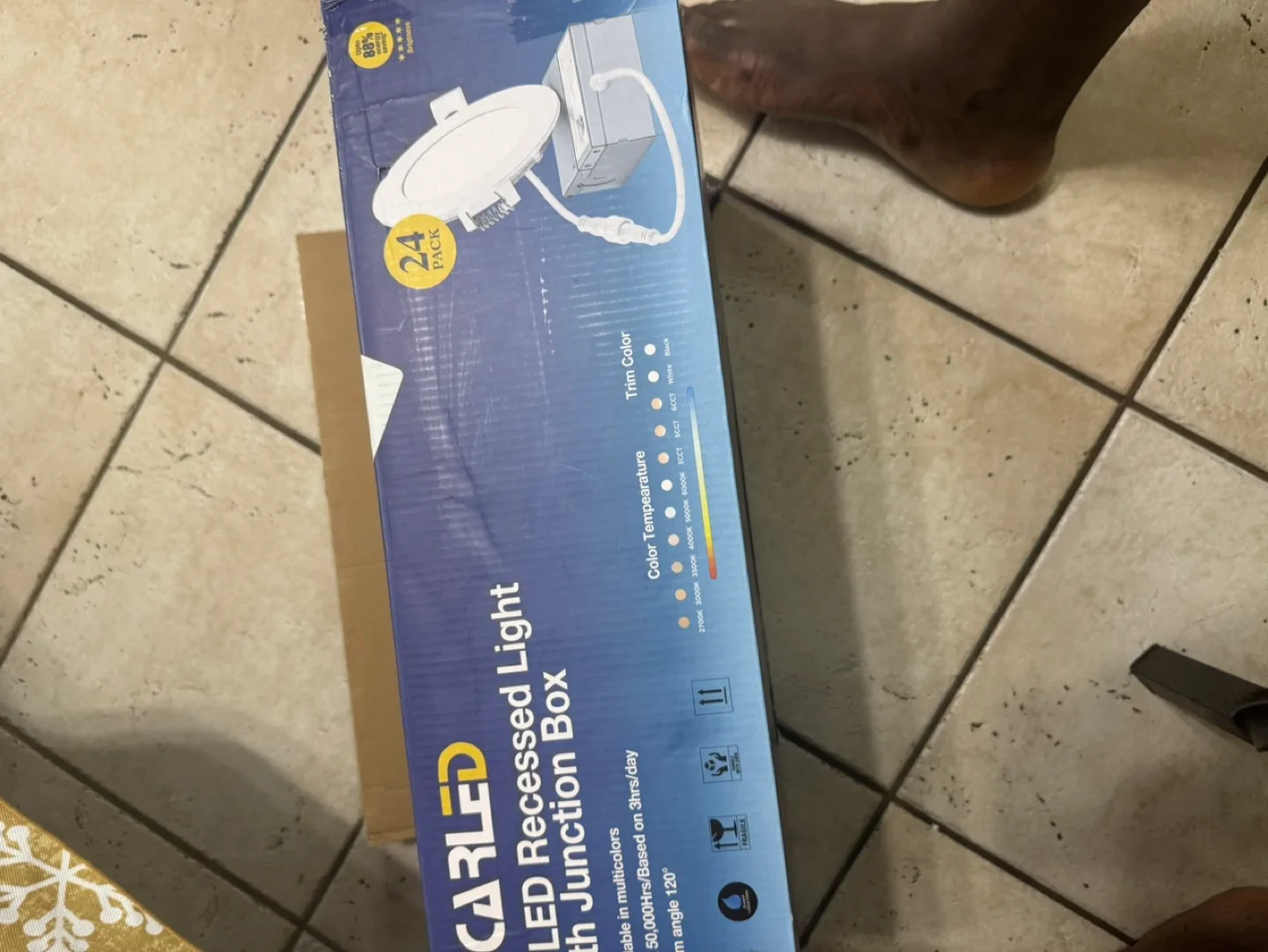 24 Pack Qplus 4 Inch Recessed LED Pot Lights with Junction Box image indicator(5)