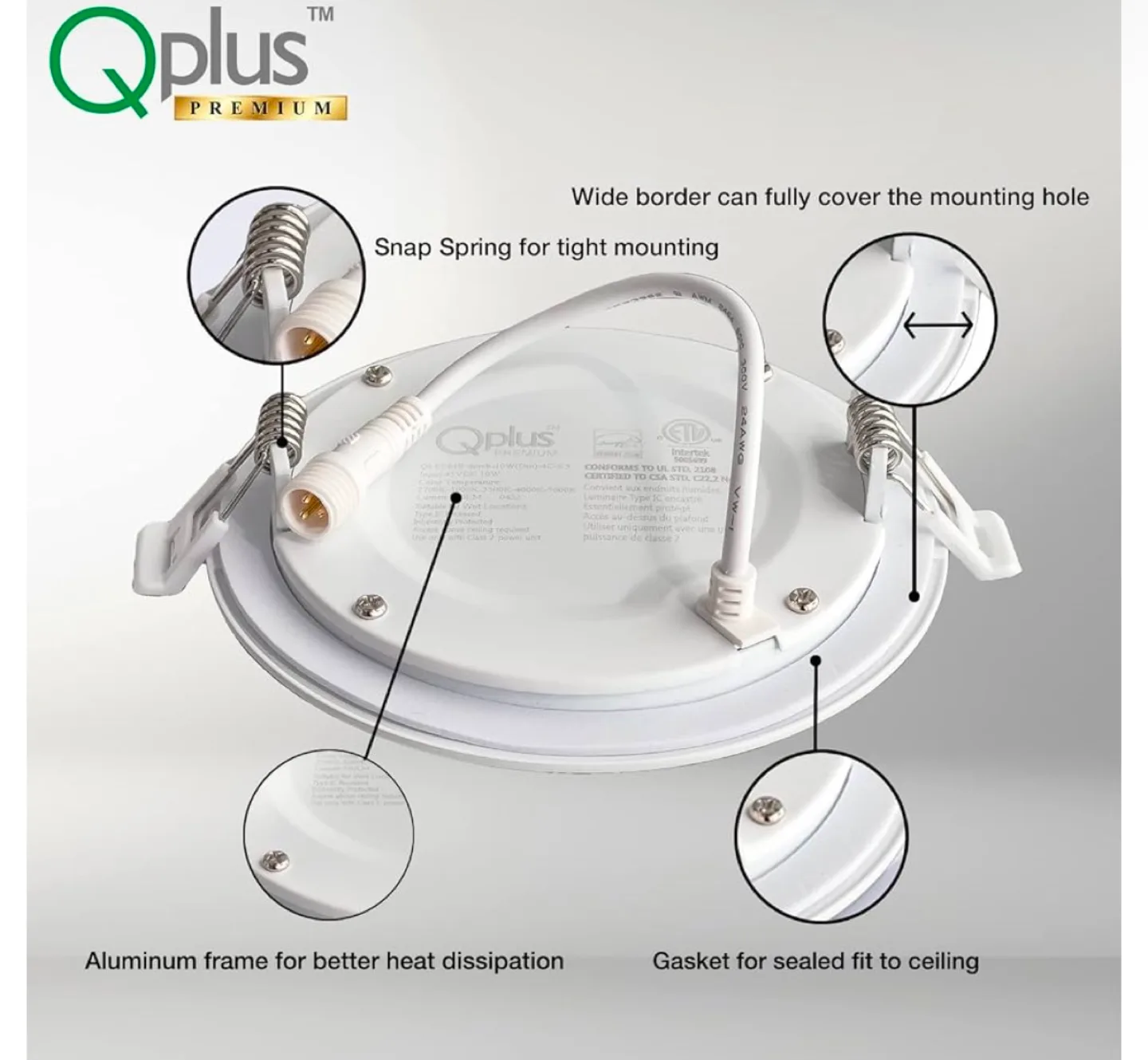 24 Pack Qplus 4 Inch Recessed LED Pot Lights with Junction Box image indicator(3)
