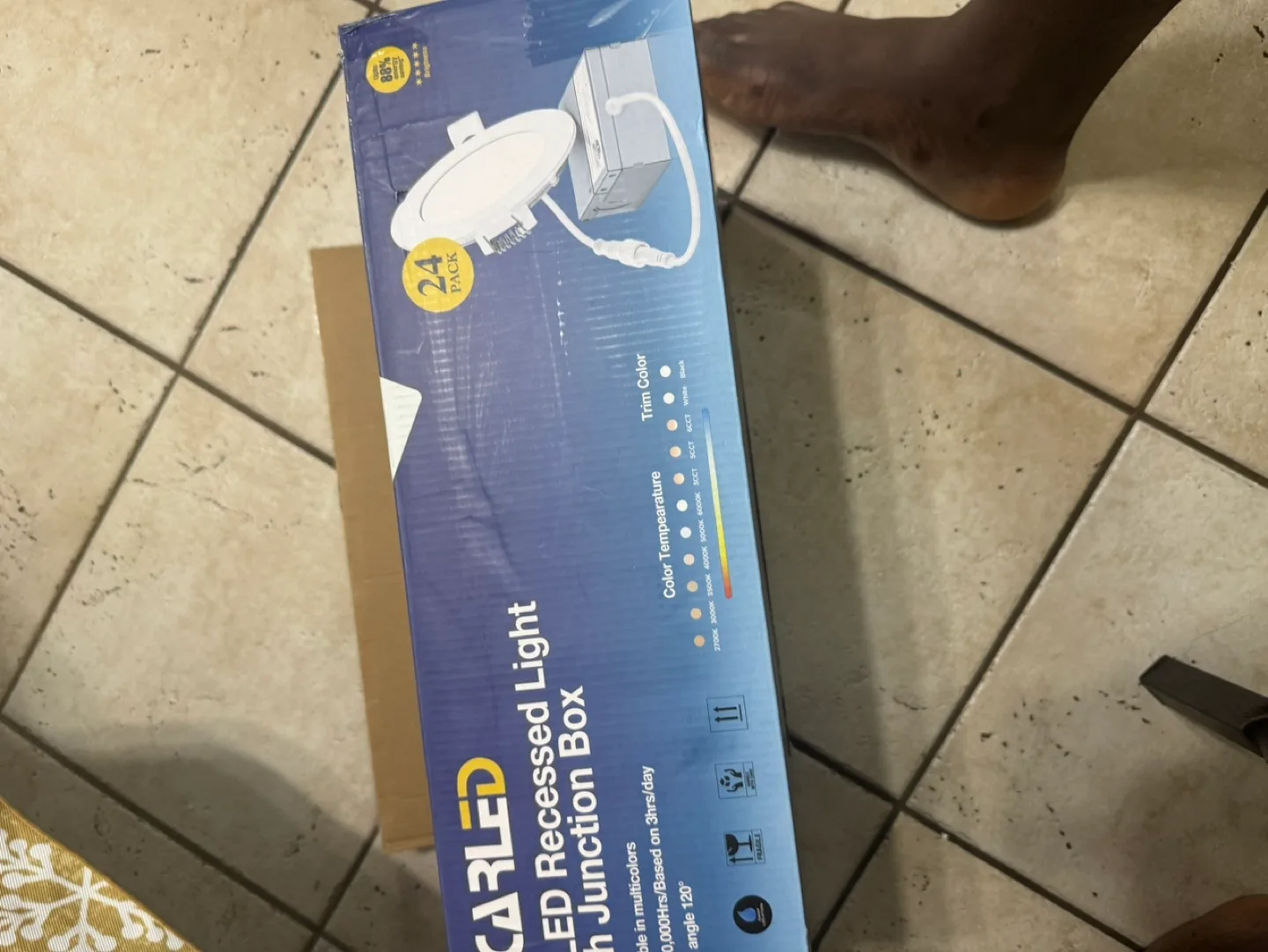 24 Pack Qplus 4 Inch Recessed LED Pot Lights with Junction Box image indicator(7)