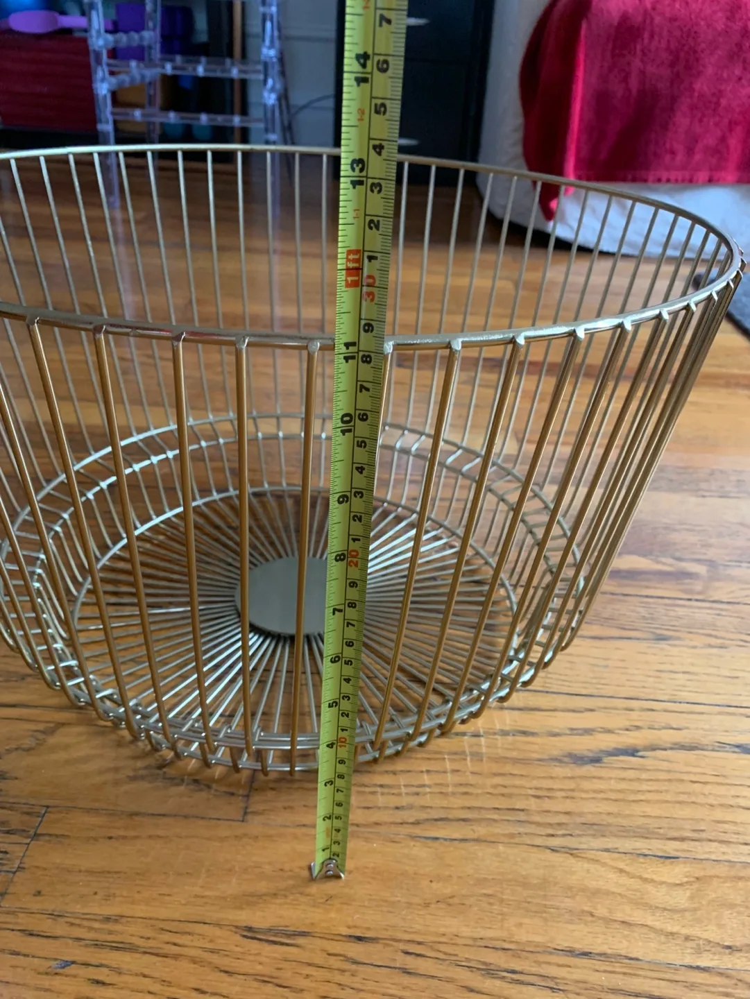 Gold Metal Wire Basket image indicator(3)