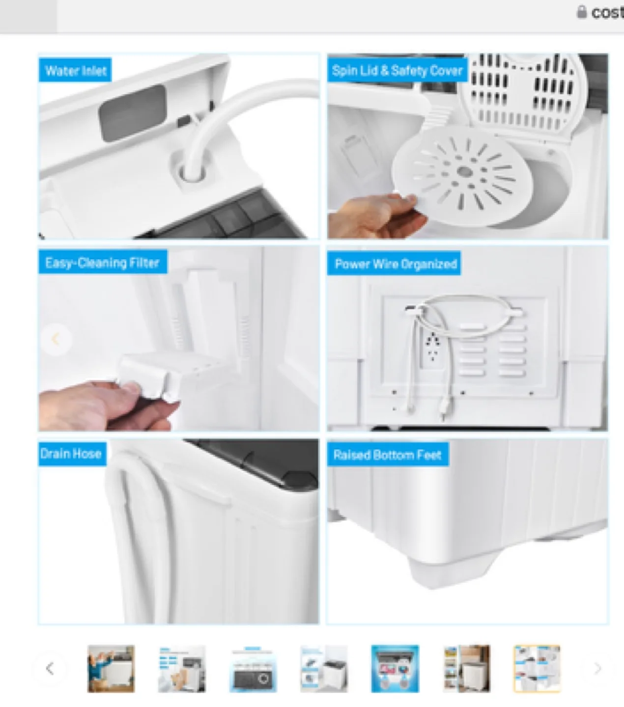 26 lbs Portable Semi-automatic Washing Machine image indicator(6)