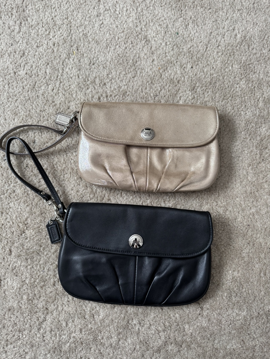 Coach leather wristlets