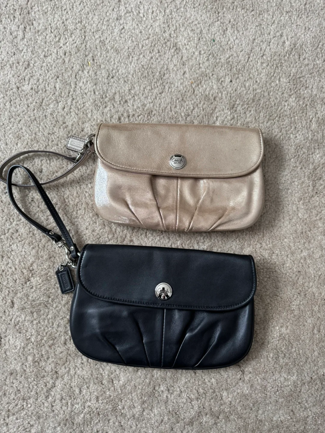 Coach leather wristlets