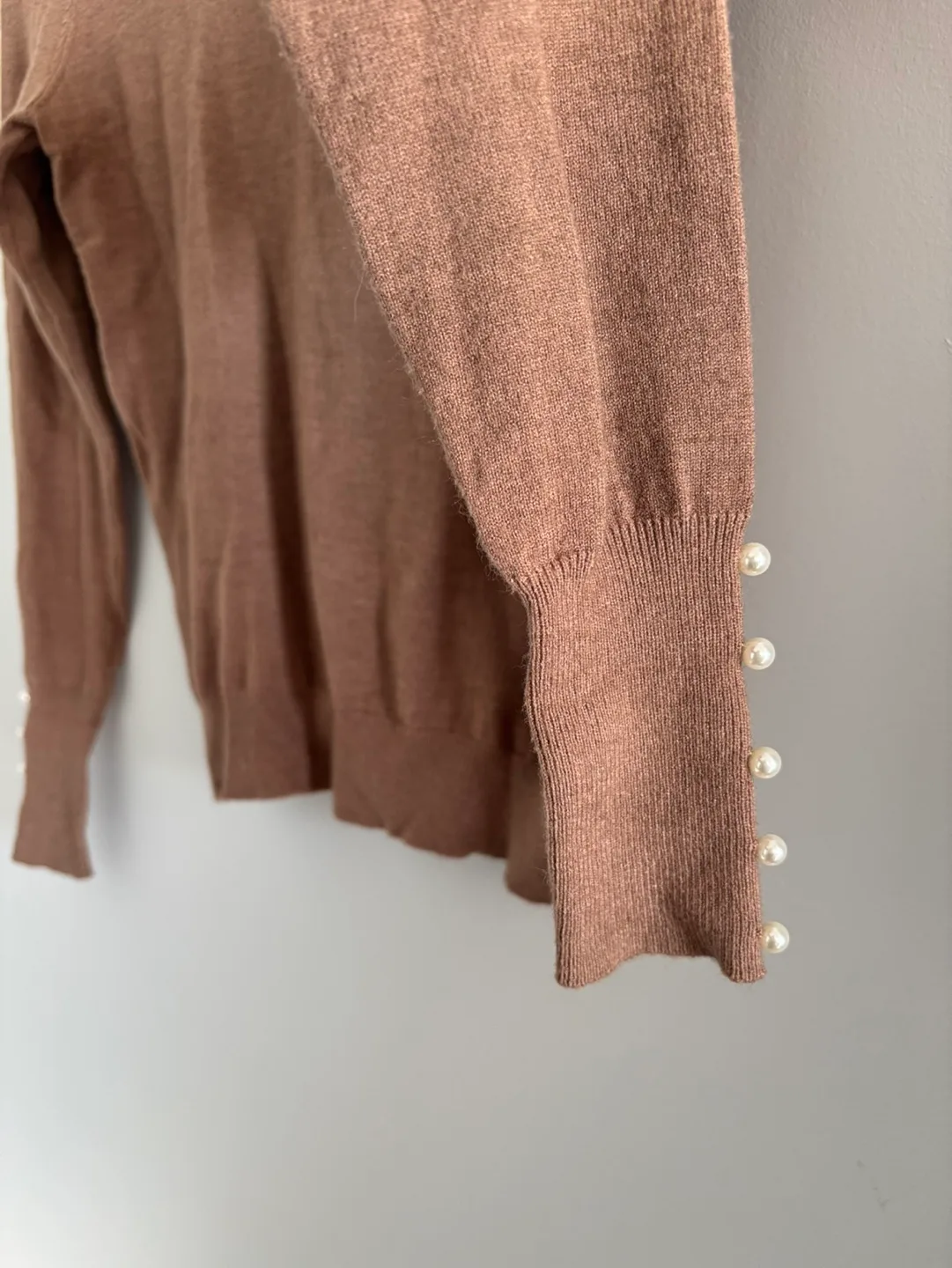 Fashion Nova | Pearl Detail Sweater - S image indicator(4)