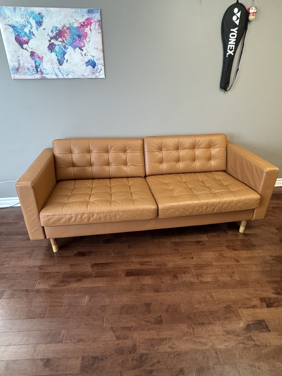 Ikea Leather Sofa