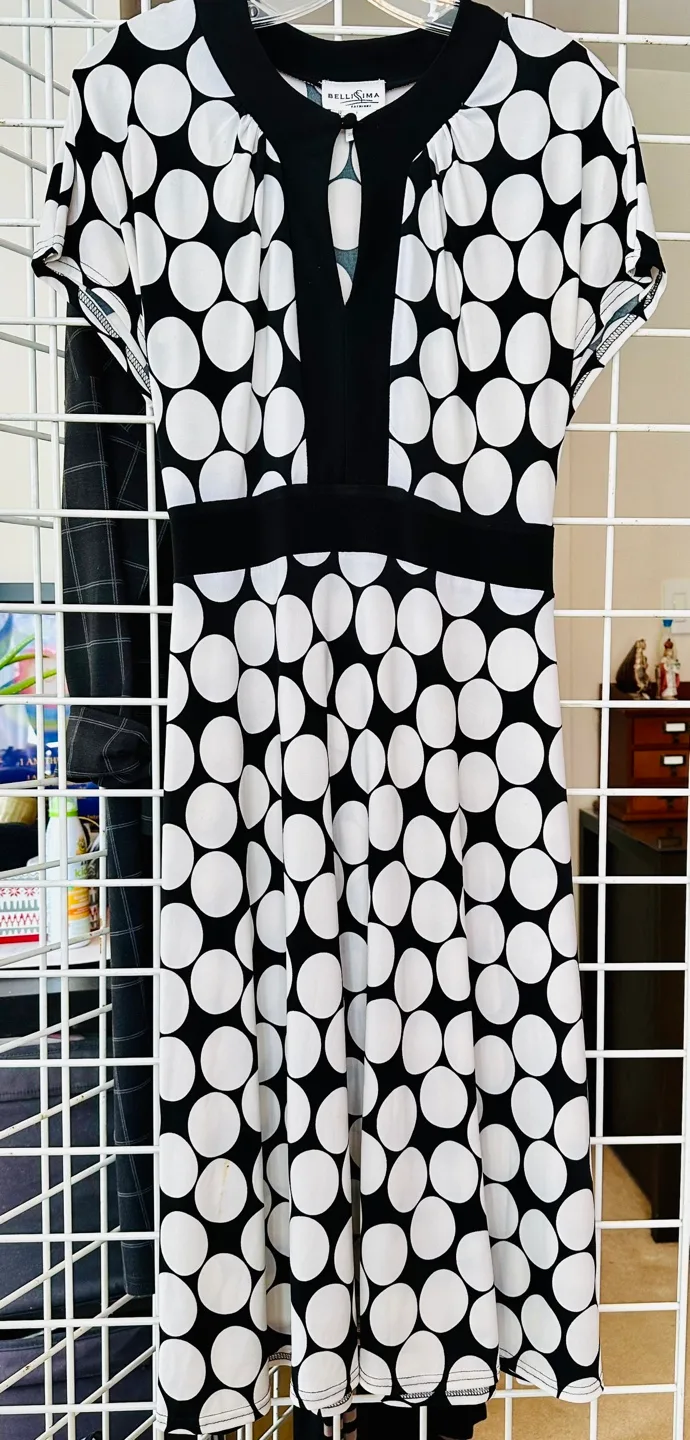 Bellissima Fashions Polka Dot Dress Size 12 thumbnail