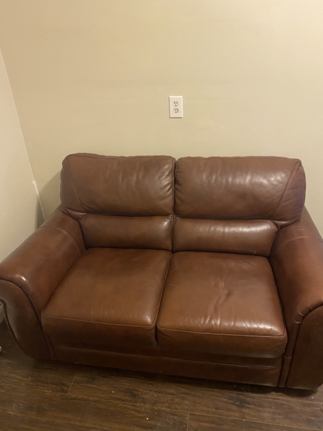 Lazy boy Brown Leather Loveseat