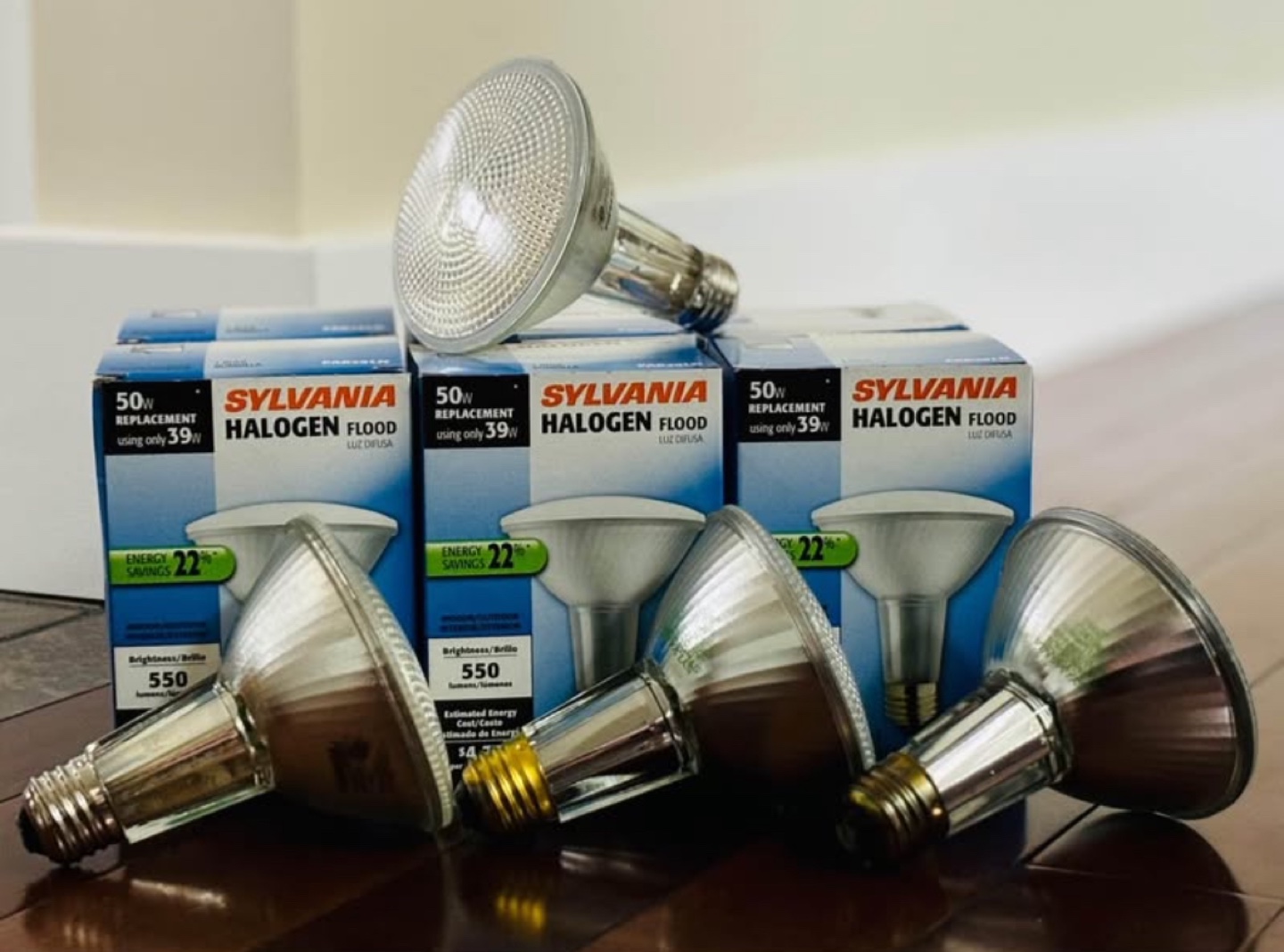 🏈 10pcs Sylvania Halogen Flood Bulbs - 50W Replacement