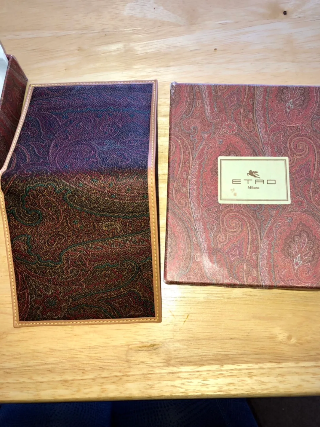 Genuine ETRO Men's Leather Wallet with Box. Like New image indicator(8)