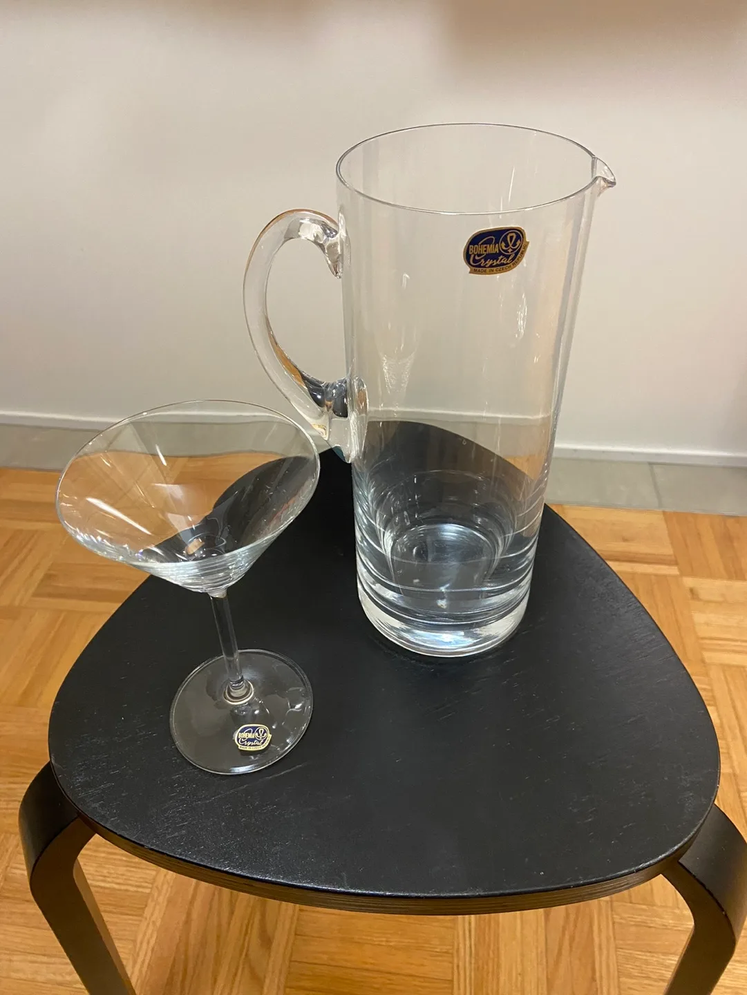 Bohemia Crystal Martini Set - Pitcher and Glass image indicator(2)