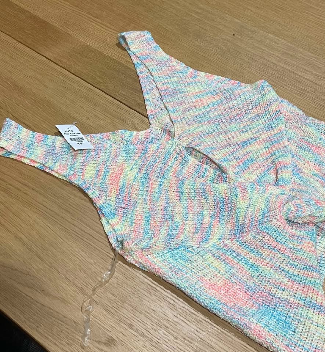 Rainbow Knit Tank Top - Size XL - photo 2