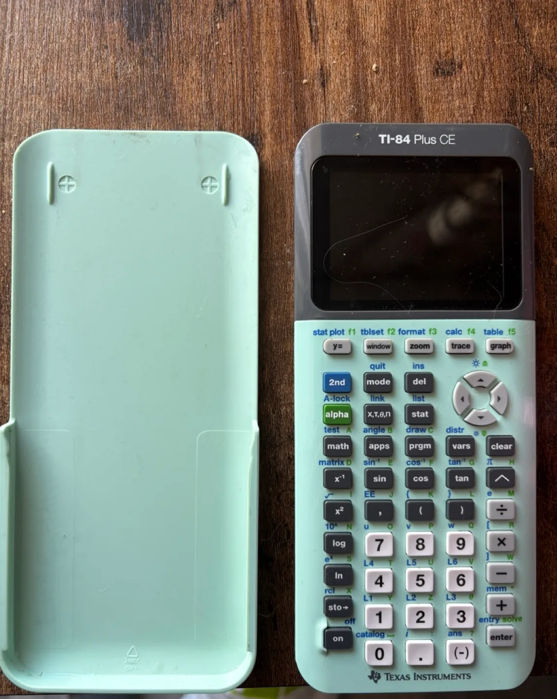 Texas Instruments TI-84 Plus CE Graphing Calculator - Mint Green