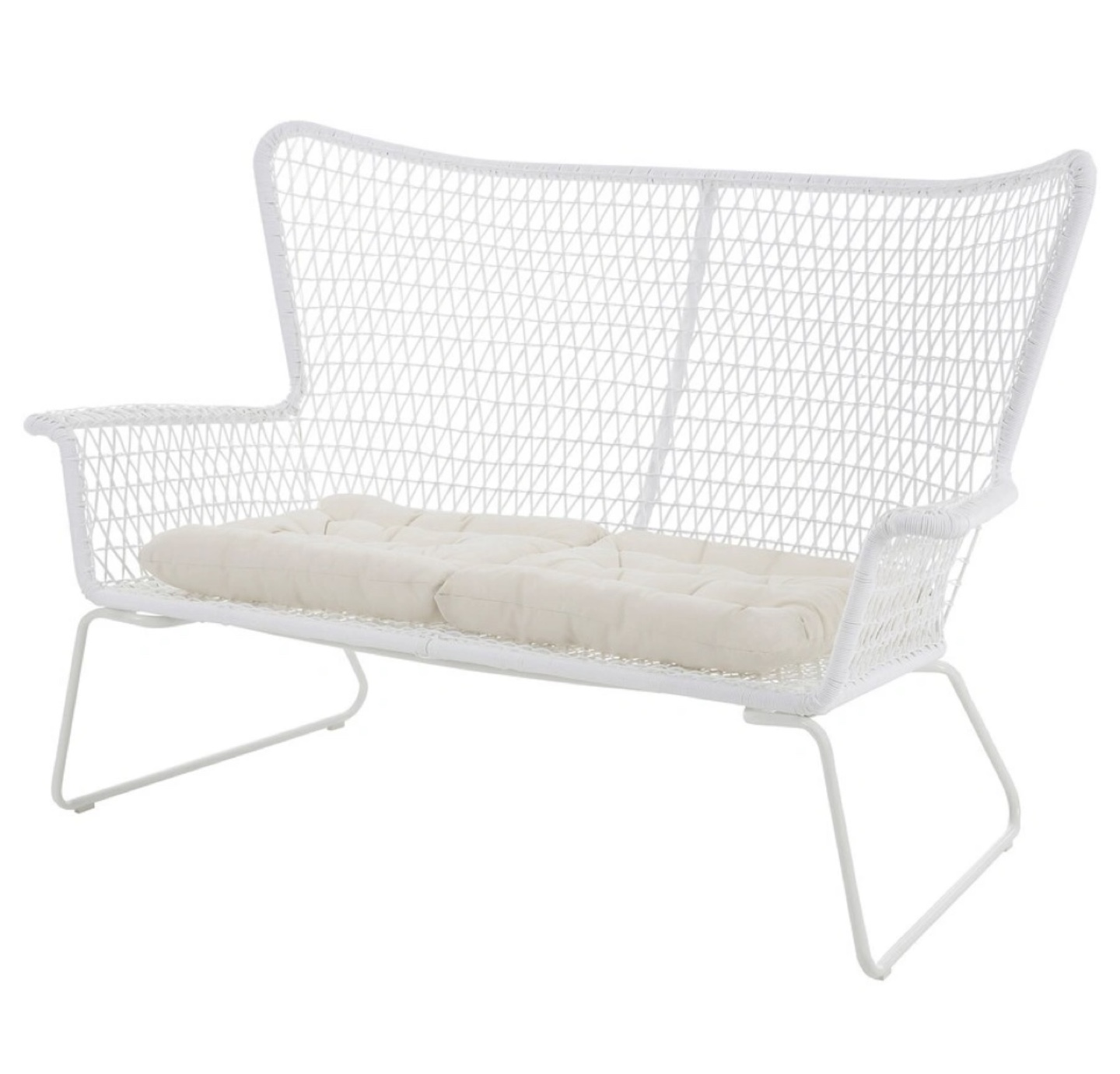 Must go -IKEA HÖGSTEN Loveseat - White Outdoor Patio Furniture - photo 4