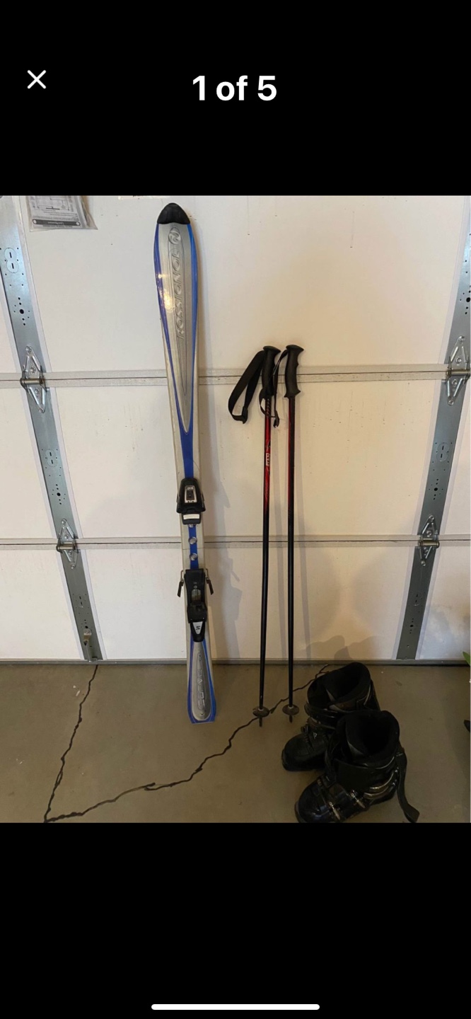 Rossignol Skis with Boots and Poles