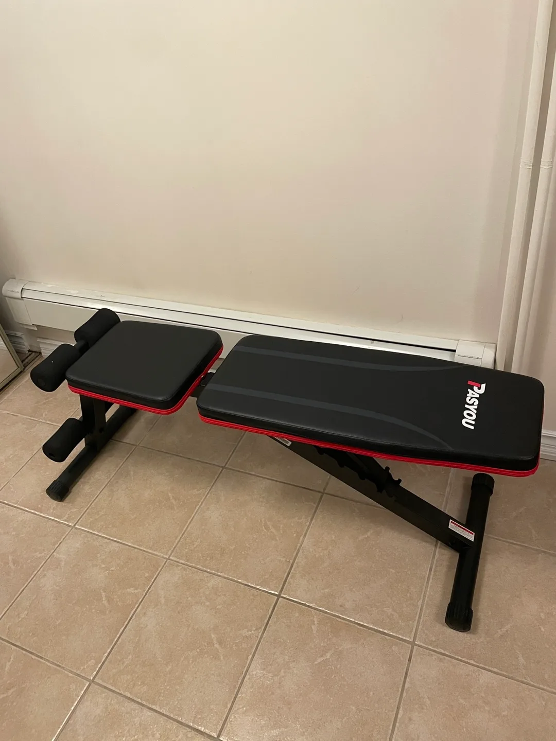 Pasyou Adjustable Weight Bench with Dumbbells image indicator(4)