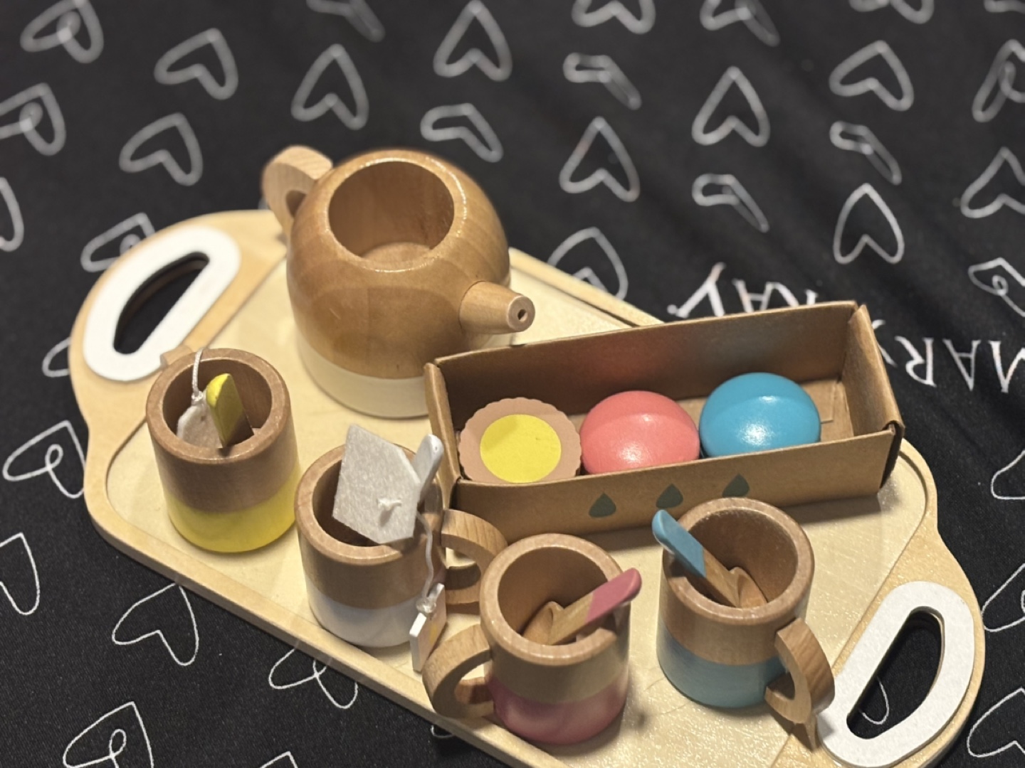 Vilac Wooden Toy Tea Set with Tray - photo 2