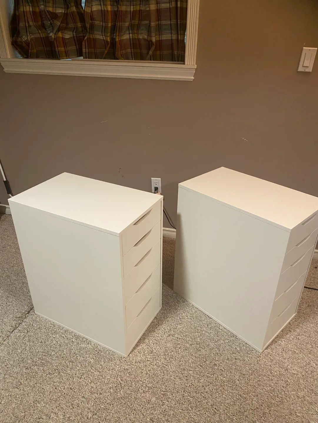 (delivery available) 2 white ikea drawers image indicator(8)