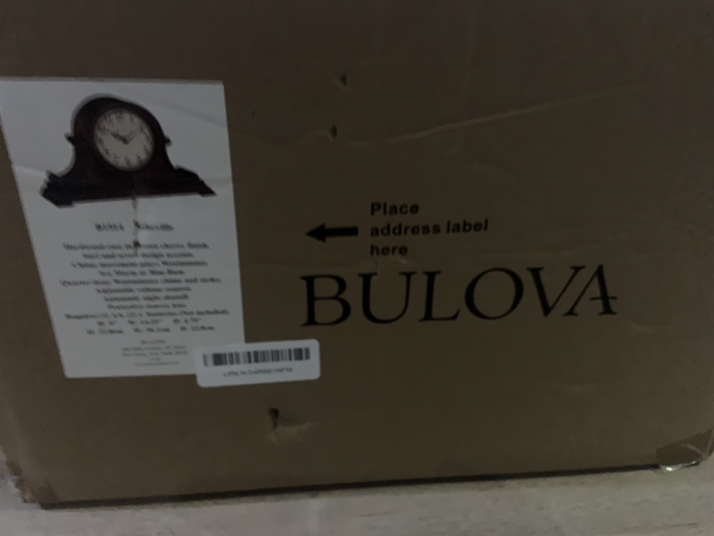 Bulova Mantel Clock 🏈 Dark Wood Finish