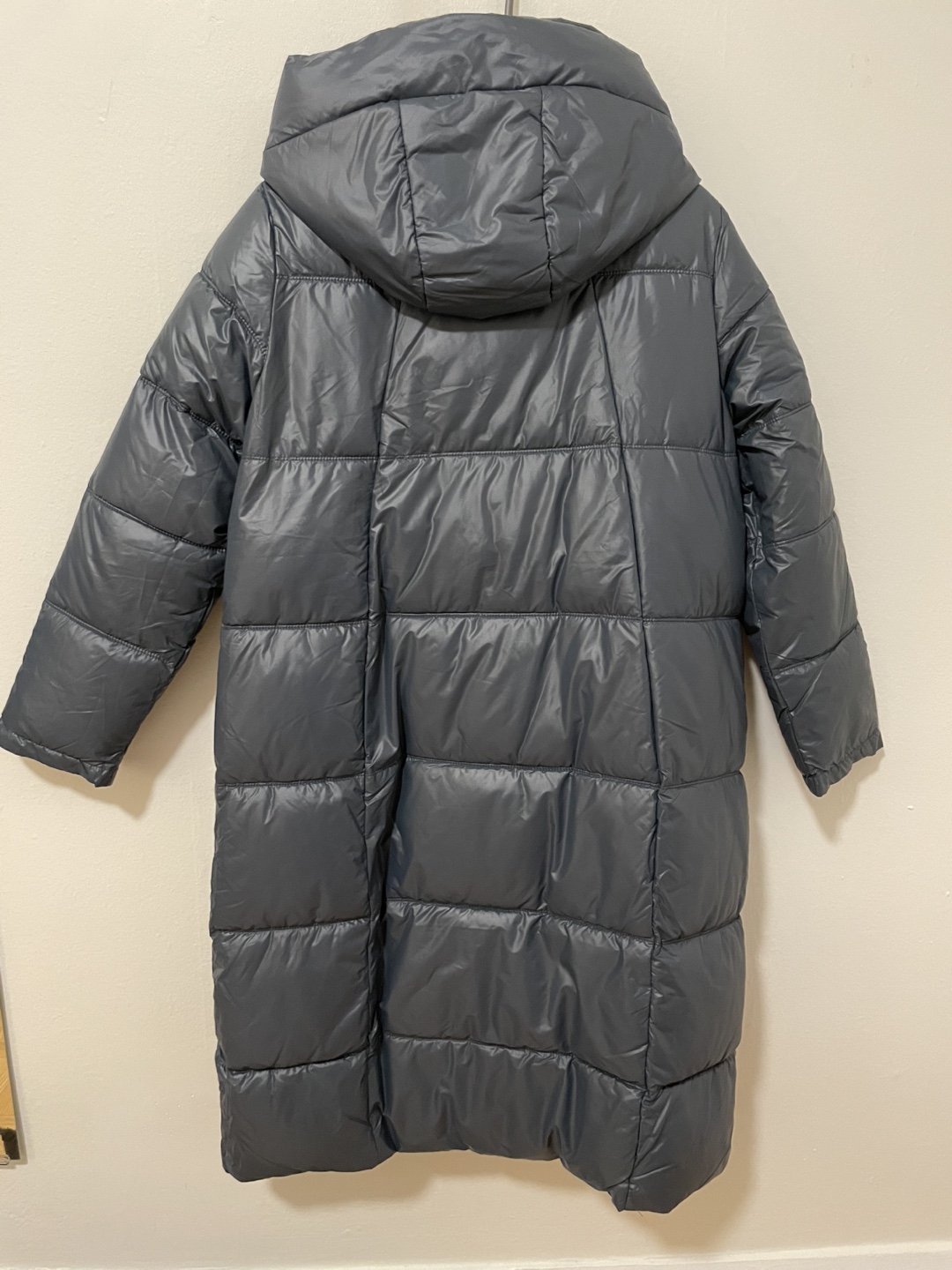 Women's Long Puffer Coat with Hood - photo 3