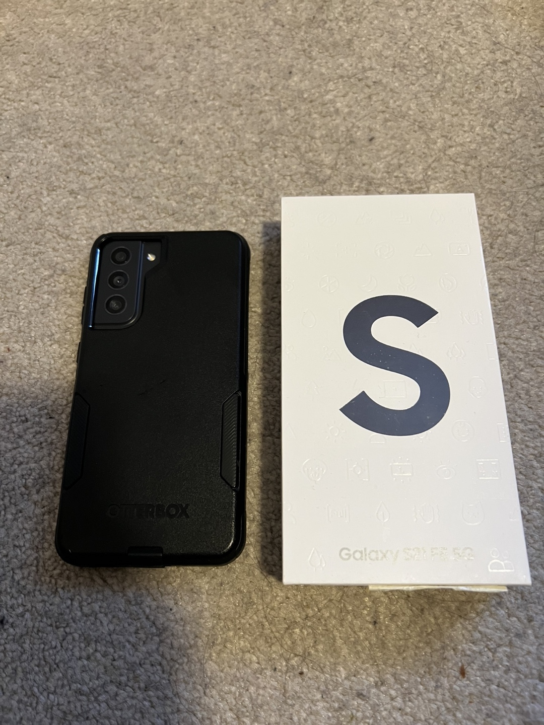 Samsung Galaxy S21 FE 5G with OtterBox case