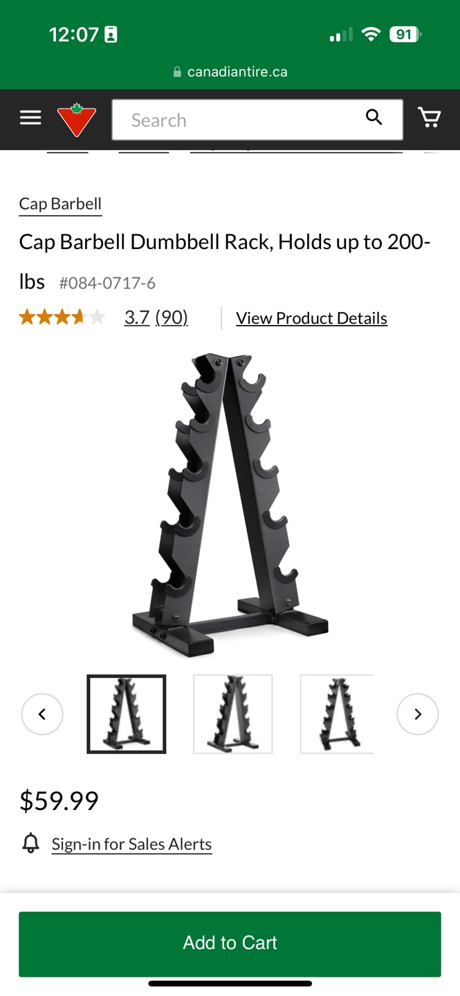 Cap Barbell Dumbbell Rack - photo 2