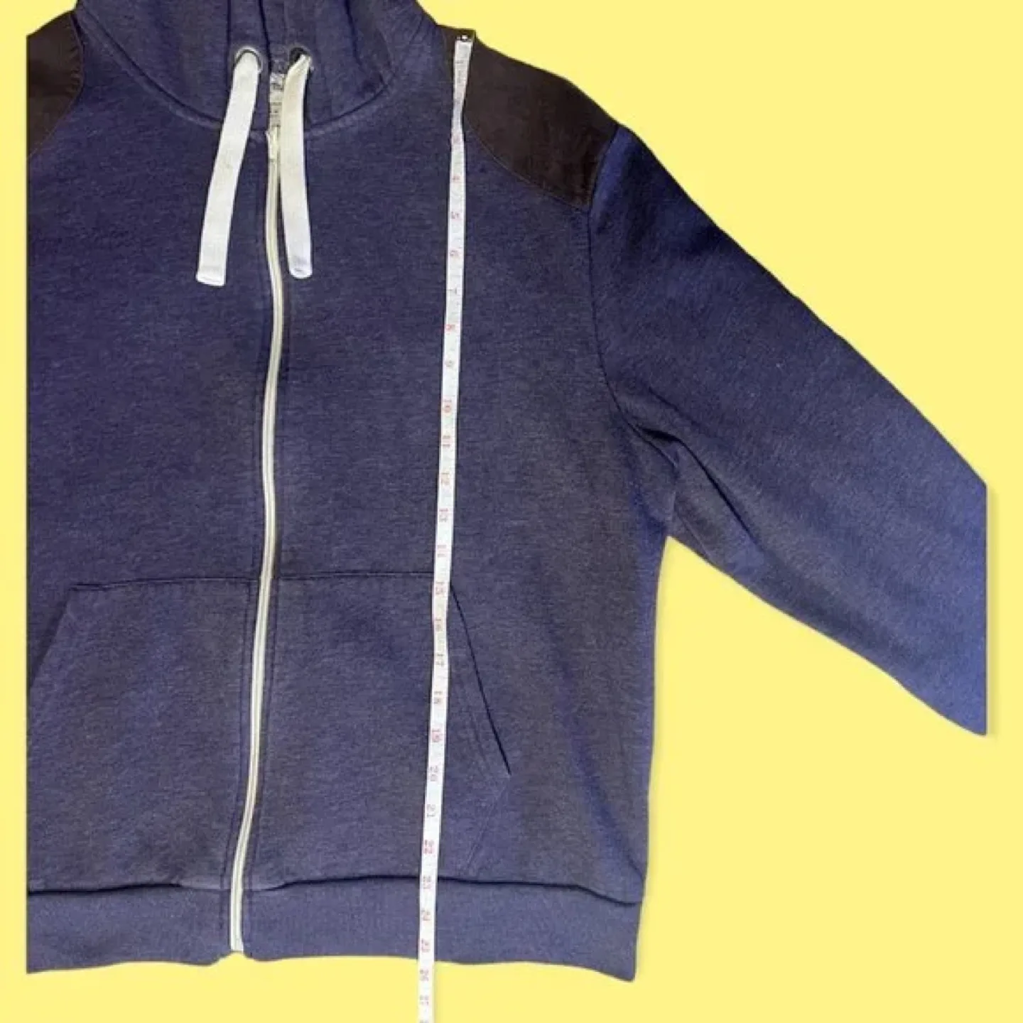 Men's dark purple zip-up hoodie image indicator(2)