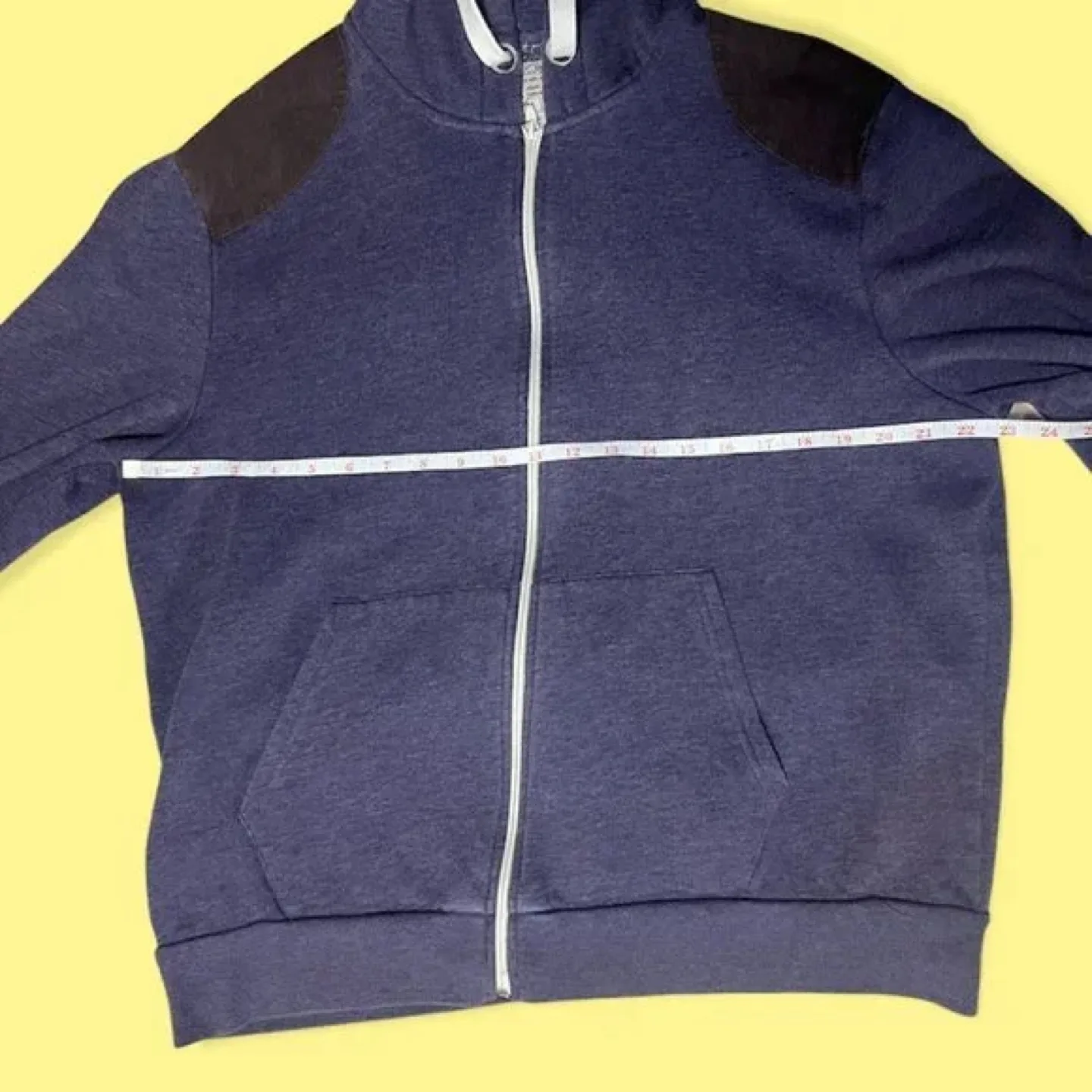 Men's dark purple zip-up hoodie image indicator(4)
