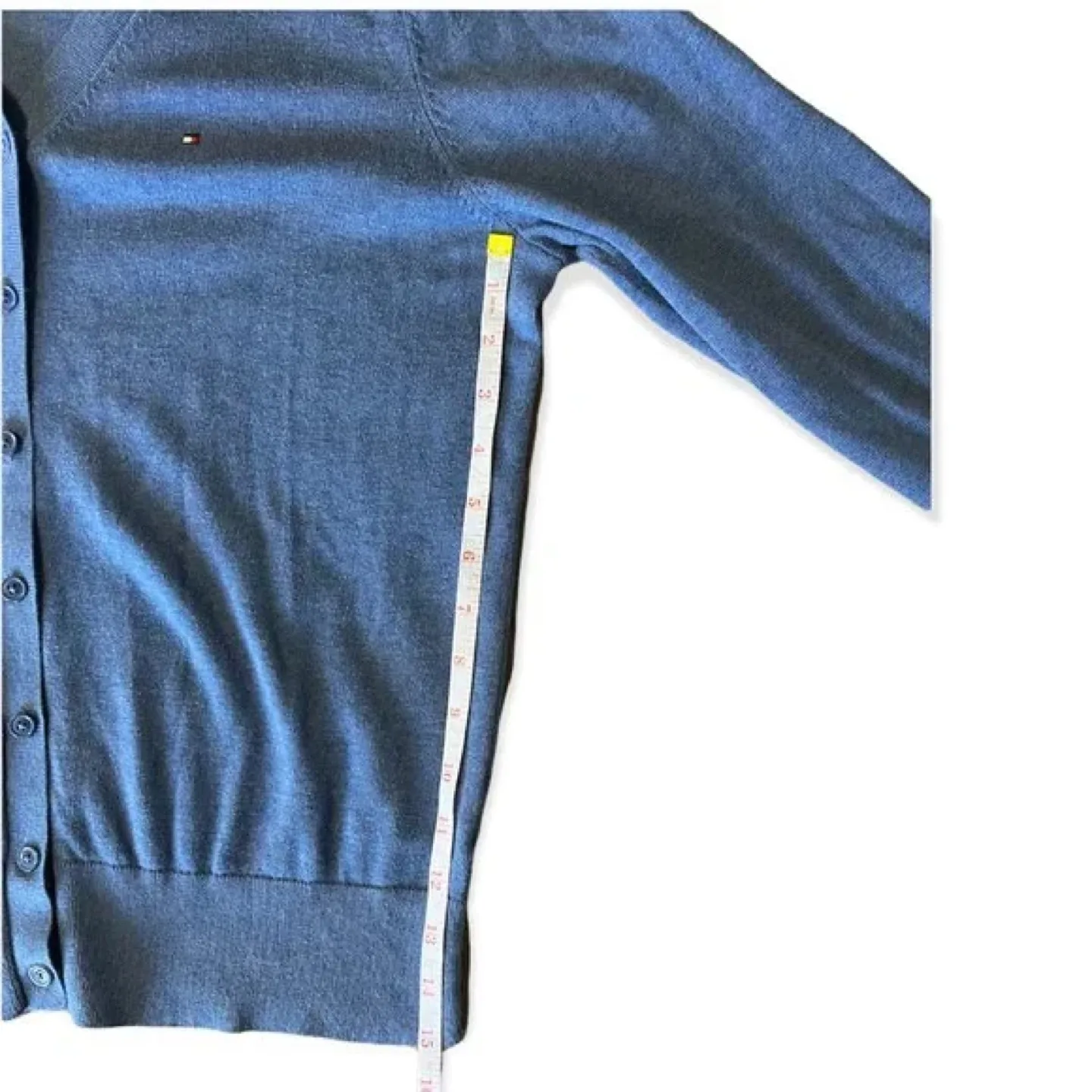 Tommy Hilfiger Women's Blue Cardigan Sweater Size Medium image indicator(3)