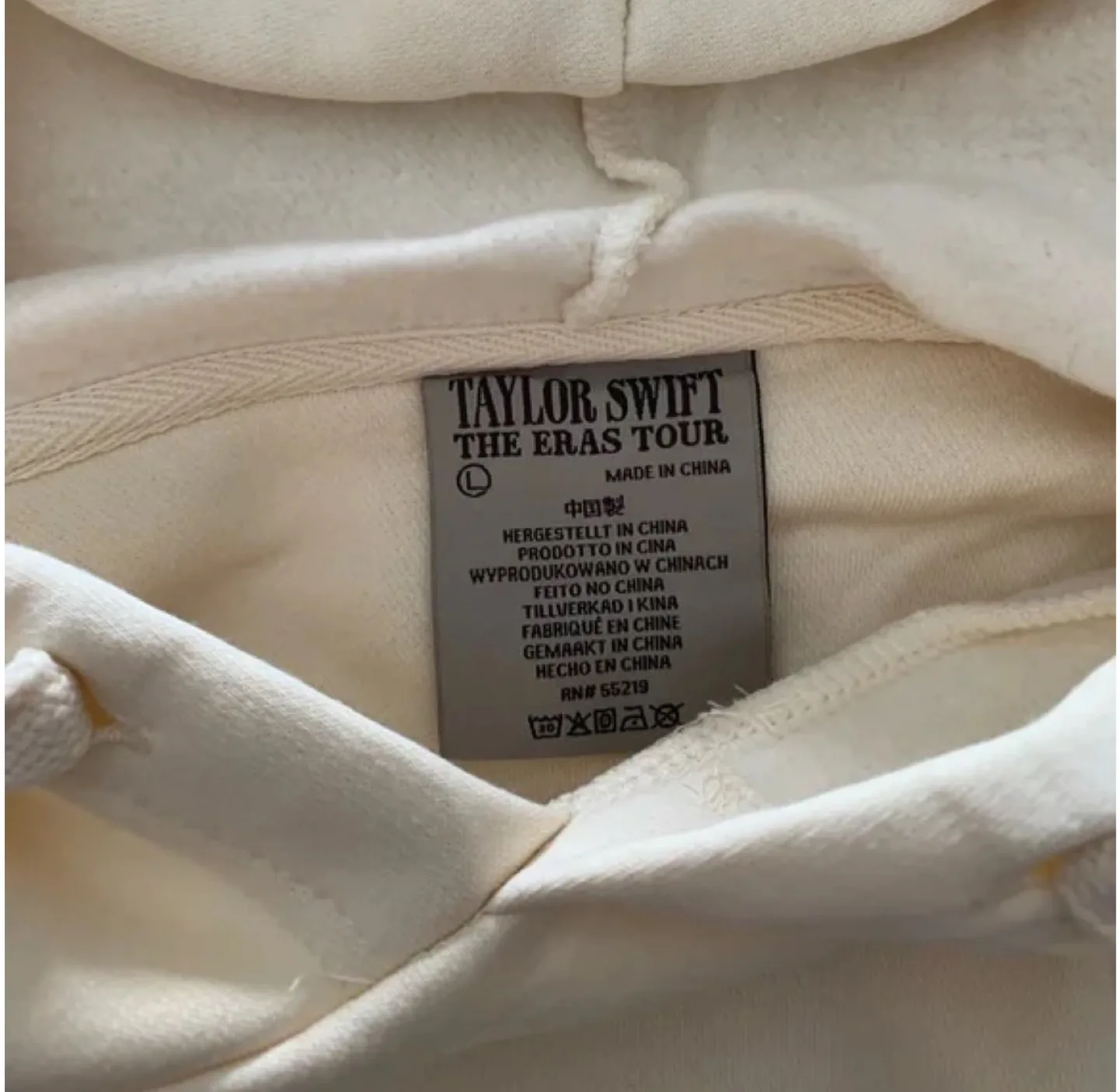 Taylor Swift Eras Tour Cream Hoodie image indicator(2)