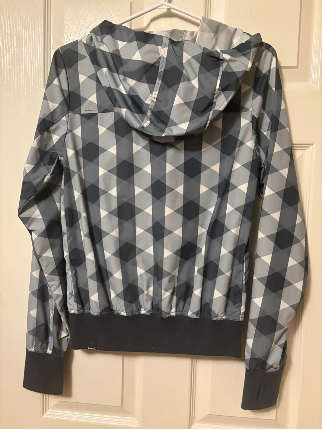 Bench Women's Gray and White Hooded Jacket Size Small image indicator(3)