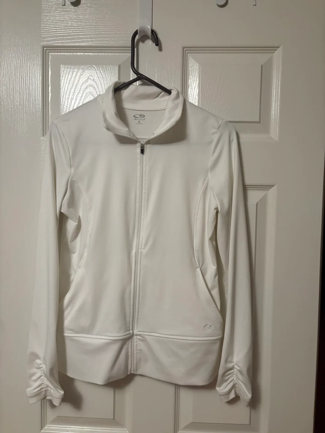 Women's champion White Athletic Jacket, Size Small image indicator(2)