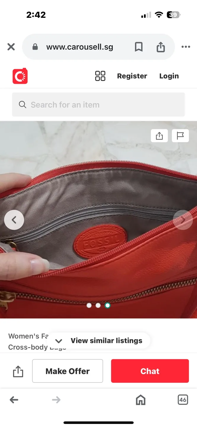 Fossil Women's Coral Crossbody Bag image indicator(5)