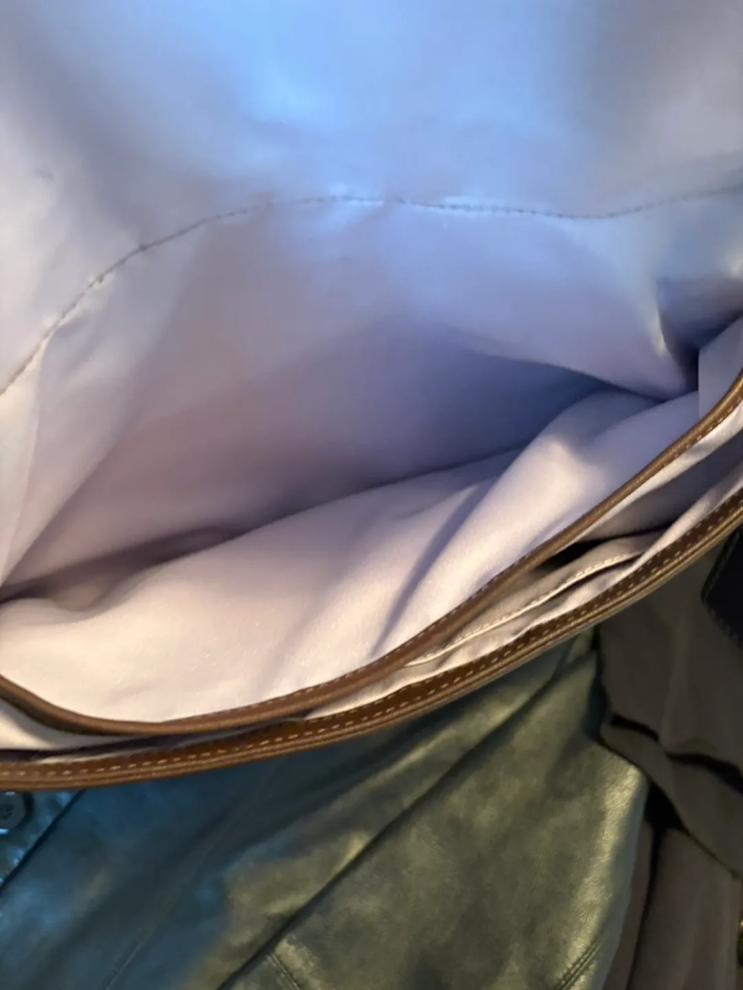 Vintage  Coach Brown Leather Shoulder Bag image indicator(3)