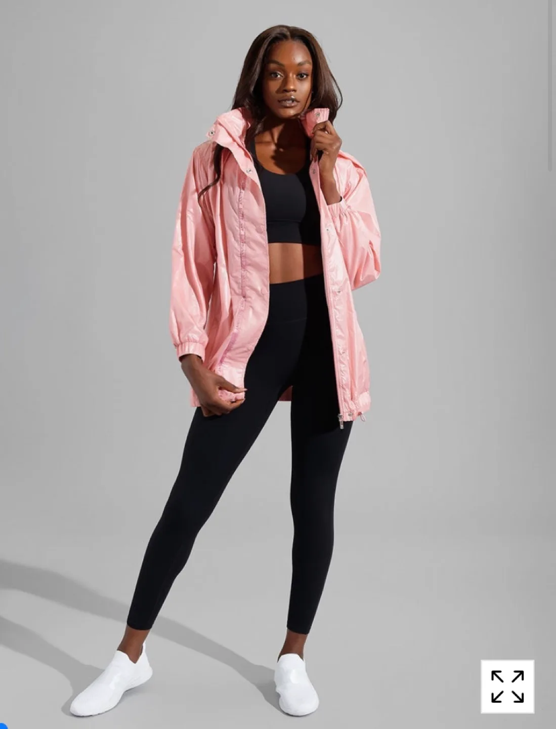 BuffBunny Collection Elemental Long Windbreaker in Pink Salt 🏈 image indicator(2)
